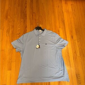 Hangin' Out Light Blue Polo Shirt 4XL